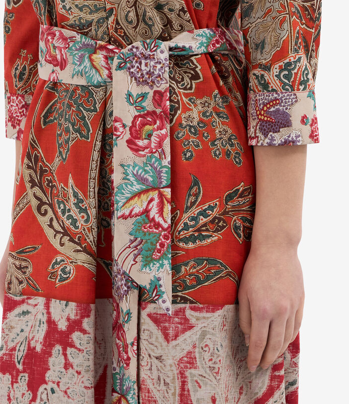 Pierre Louis Mascia DIOMEDE Shirt Dress Cotton SPICE RED DIOMEDESAB11899CO514890101