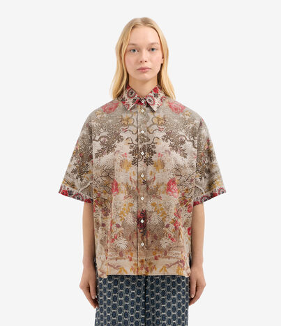 Pierre Louis Mascia DIOMEDE Shortsleeve Shirt Cotton Multicolor DIOMEDESCMC12431CO515058101
