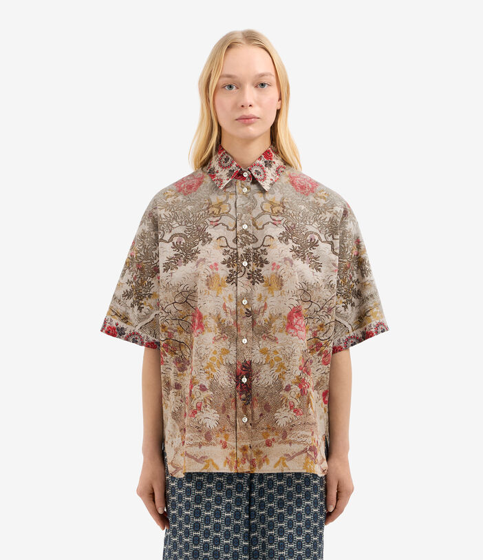 Pierre Louis Mascia DIOMEDE Shortsleeve Shirt Cotton Multicolor DIOMEDESCMC12431CO515058101