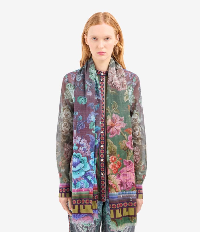 Pierre Louis Mascia HAWNBCI Scarf Cotton Silk 65x190 PEONIA HAWNBCISW065X190ACO517575101