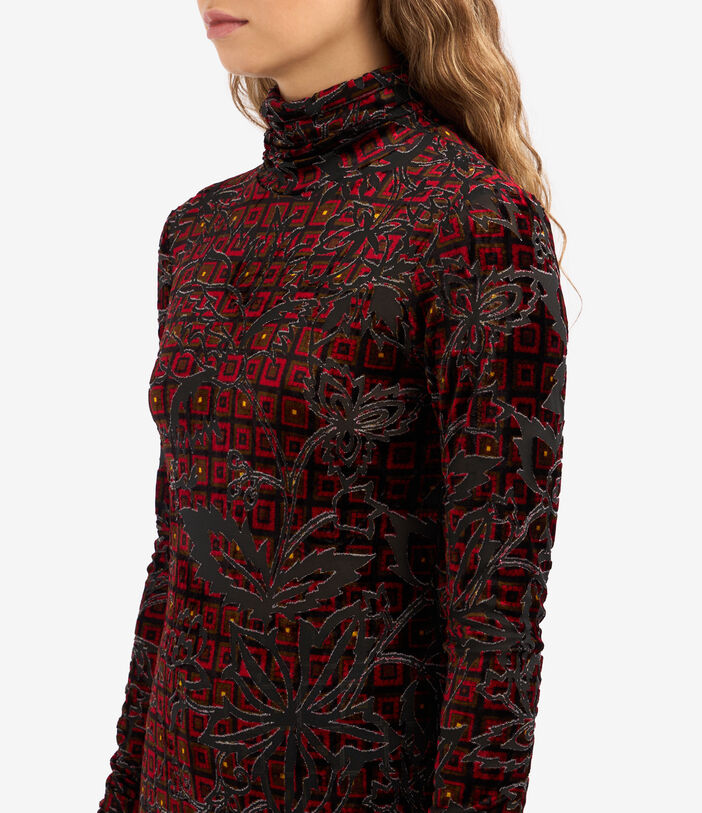 Pierre Louis Mascia PILLOW Turtleneck Top Viscose Multicolor PILLOWDO12351VI140148101