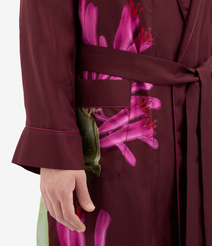 Pierre Louis Mascia ALOEGOTS Dressing Gown Silk WINE RED ALOEGOTSSVT12477SE514668101