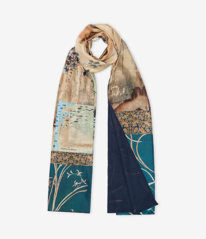 Pierre Louis Mascia ALOEWON Scarf Silk Cashmere 65x190 MOSAICO DI LAGUNA ALOEWON065X190DSE518915101