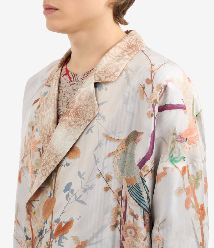 Pierre Louis Mascia ENEKAM Jacket/Raincoat Silk ECRU ENEKAMSPO12438SE514977101