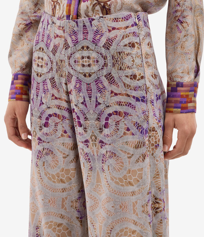 Pierre Louis Mascia ADANASTR Palazzo Trousers Silk MALVA ADANASTRSVPT12409SE146981101