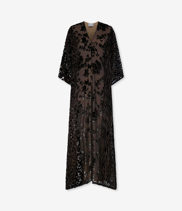 Pierre Louis Mascia PATCHDEV Dress Viscose Silk EBANO MORO PATCHDEVAB12970VIMORONERO