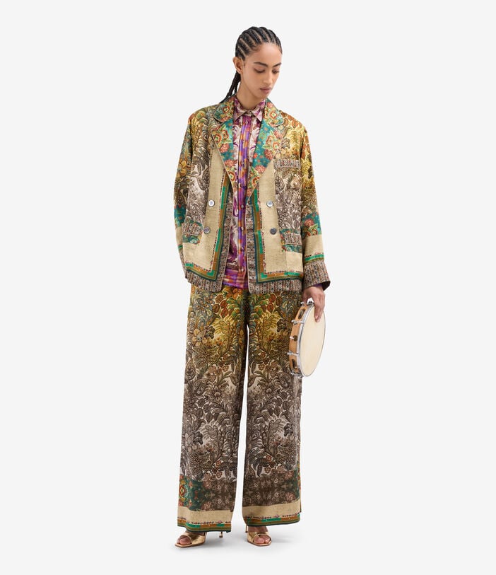 Pierre Louis Mascia MUTKA Palazzo Trousers Silk GIARDINO BOTANICO MUTKASPT12450SE518149101