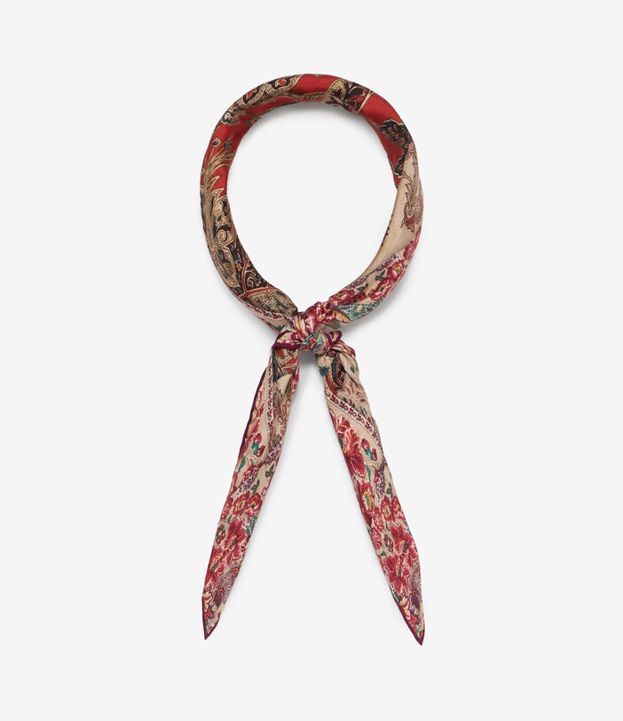 Pierre Louis Mascia ALOEUW Bandana Scarf Silk 67x67 SPICE RED ALOEUWSW067X067MSE51479910118