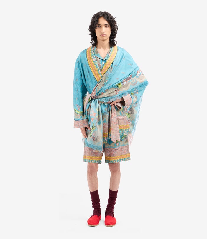 Pierre Louis Mascia ALOE Dressing Gown Silk CELESTE ALOESVT10010L92SE518152101