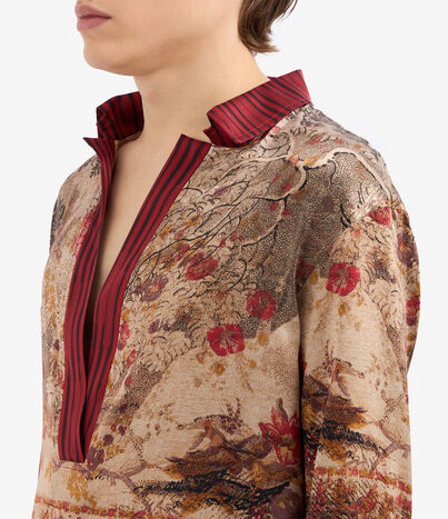 Pierre Louis Mascia ADASTRGUM Longsleeve Shirt Silk PARCHMENT ADASTRGUMSCML12432SE514779101