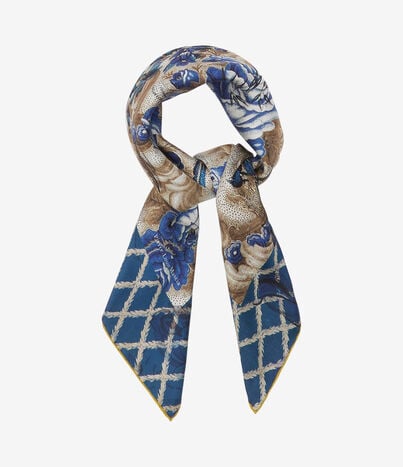 Pierre Louis Mascia ALOEUW Bandana Scarf Silk 67x67 ZAFFIRO ISCHIA ALOEUWSW067X067MSE517530101