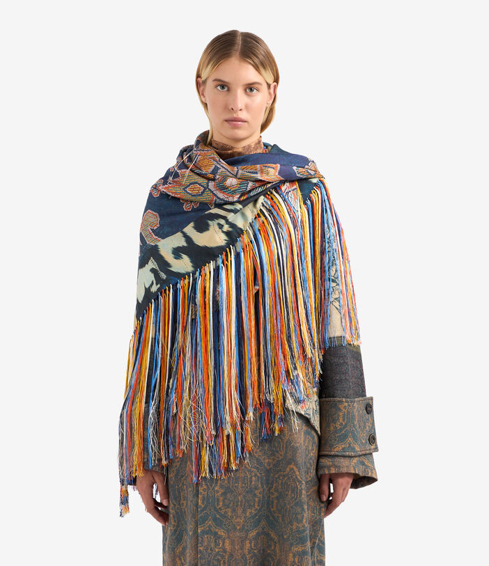 Pierre Louis Mascia ALOEUW Shawl Scarf Silk 135x135 Multicolor ALOEUWSW135X135INSE51234010118