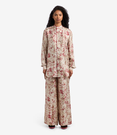 Pierre Louis Mascia CIALDA Palazzo Trousers Silk Multicolor CIALDASPT10766SE511963101