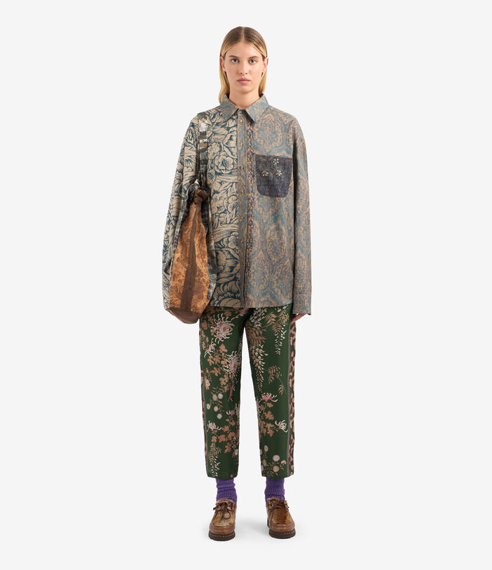 Pierre Louis Mascia ALOE Trousers Silk Pierre Louis Mascia ALOE Trousers Silk Multicolor ALOESPT10959SE513268101