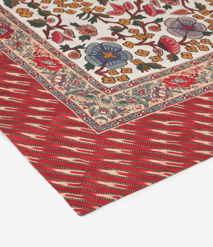 Pierre Louis Mascia CERBIATTOOTT Floral Tablecloth Cotton 210x350 CHEVRON RED CERBIATTOOTTB210X350PACCO512906101