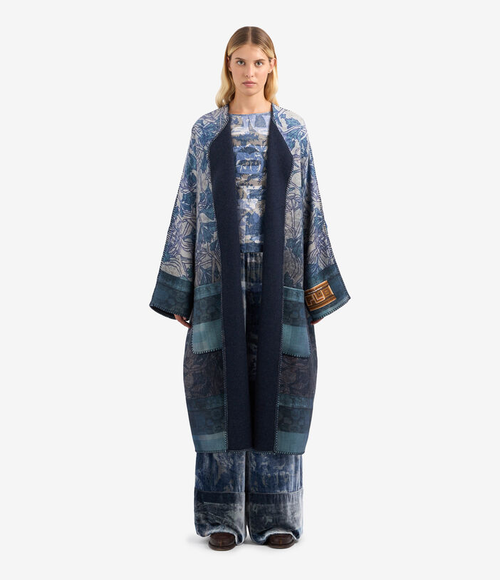 Pierre Louis Mascia PANCAKE Kimono Wool Multicolor PANCAKESKM12254WO513424101