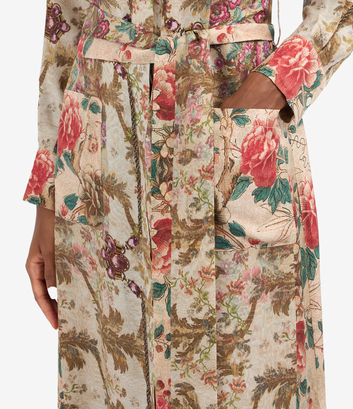 Pierre Louis Mascia ALOE Shirt Dress Silk Multicolor ALOESAB12179SE513337101