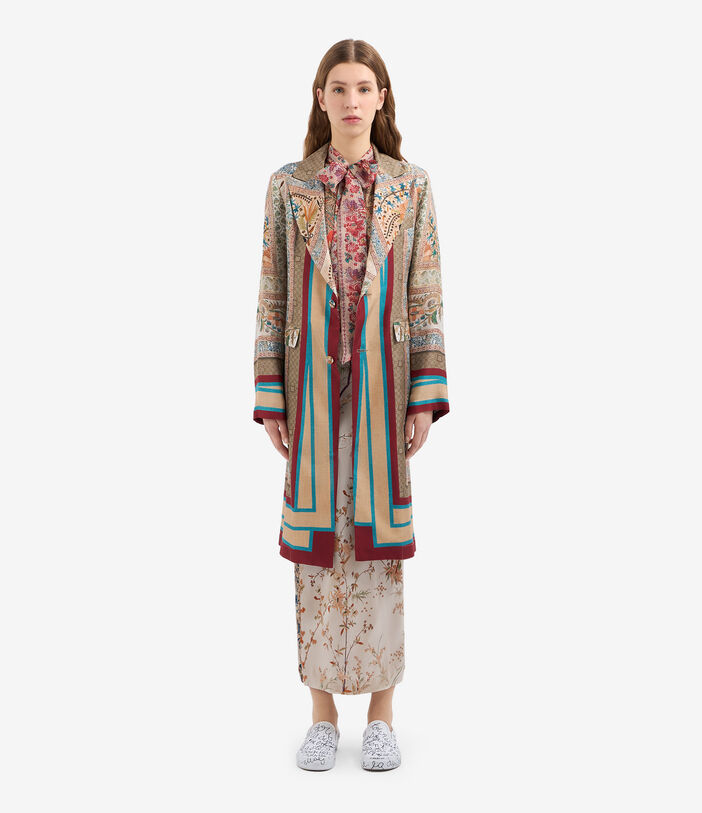 Pierre Louis Mascia ALOE Coat Silk MULTICOLOR ALOESCPT12107SE514796101