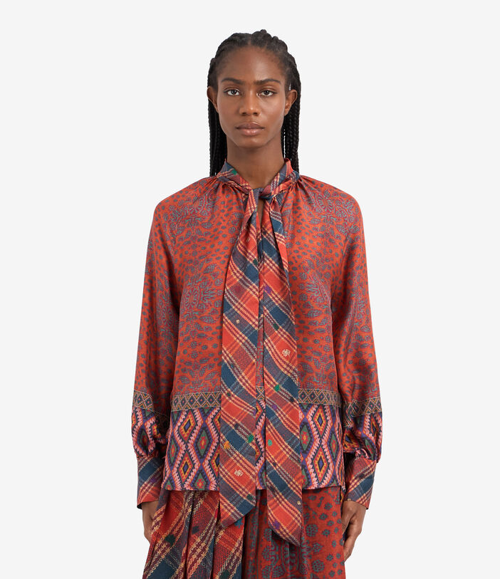 Pierre Louis Mascia ALOE Longsleeve Shirt Silk Multicolor ALOESCML12361SE513567101