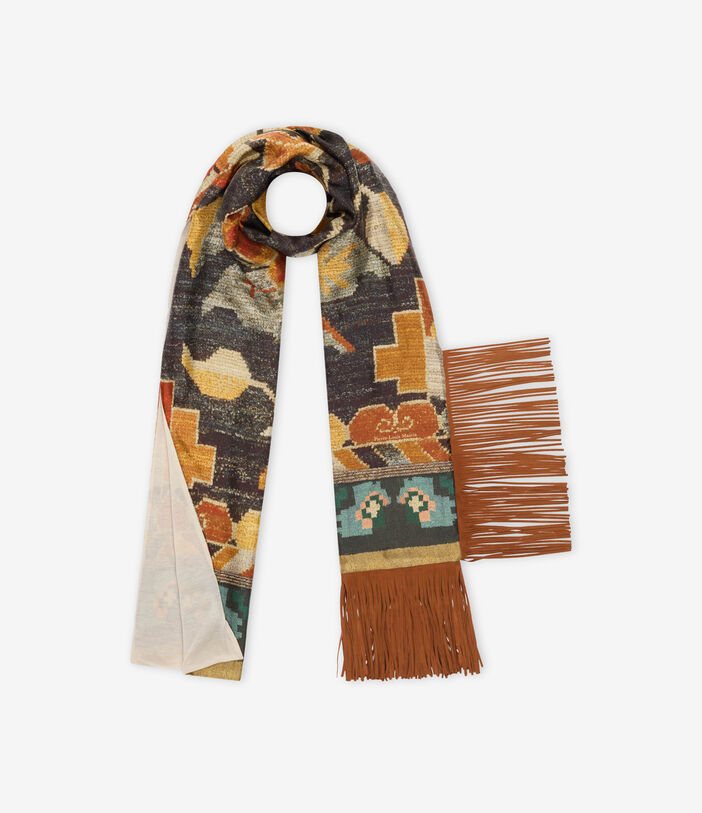 Pierre Louis Mascia ALOEWON Scarf Silk Cashmere 65x190 TRAMA NOTTURNO ALOEWON065X190DLSE518913103