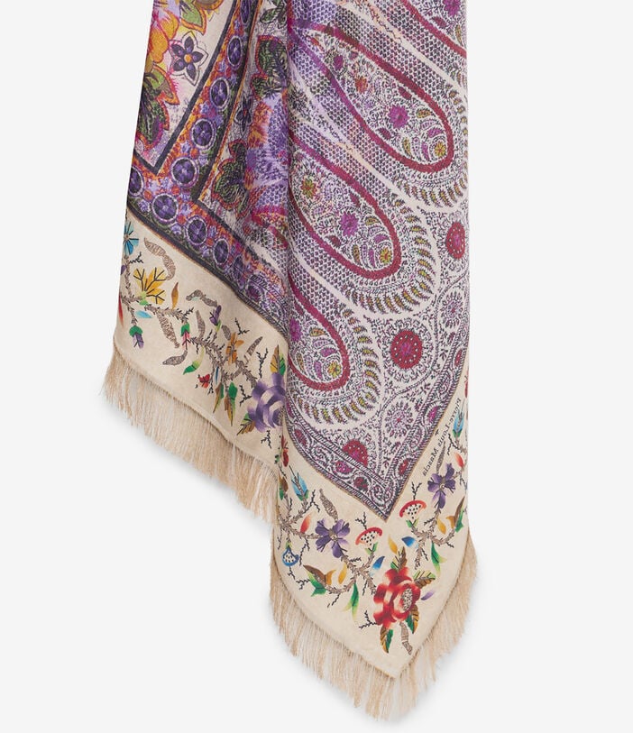 Pierre Louis Mascia ALOEUW Shawl Scarf Silk 135x195 Pierre Louis Mascia ALOEUW Shawl Scarf Silk 135x195 MULTICOLOR ALOEUWSW135X195S4SE51433010118