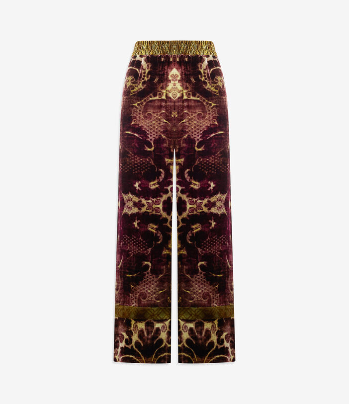 Pierre Louis Mascia KANADA Palazzo Trousers Viscose Silk RIBES KANADAPT12599VI516594101