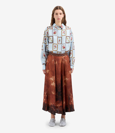 Pierre Louis Mascia ALOE Skirt Silk Multicolor ALOESGO12353SE514908101