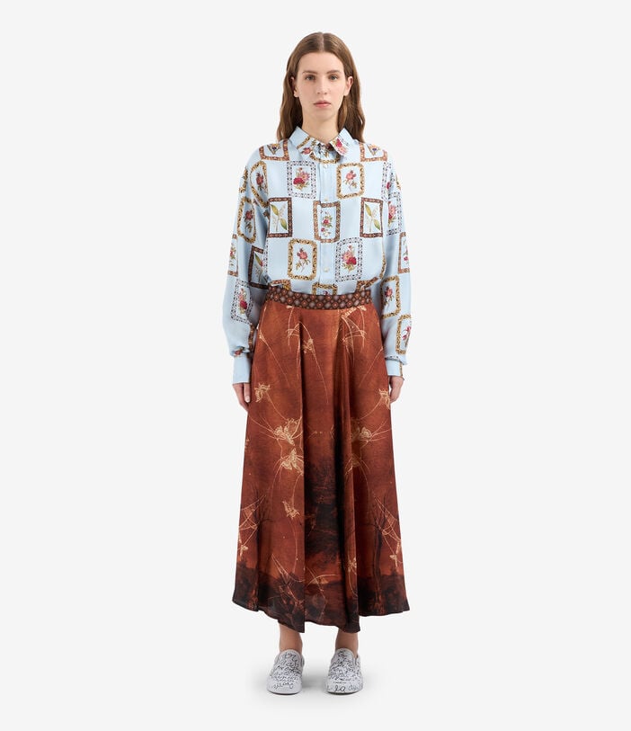 Pierre Louis Mascia ALOE Skirt Silk Pierre Louis Mascia ALOE Skirt Silk TOBACCO ALOESGO12353SE514908101