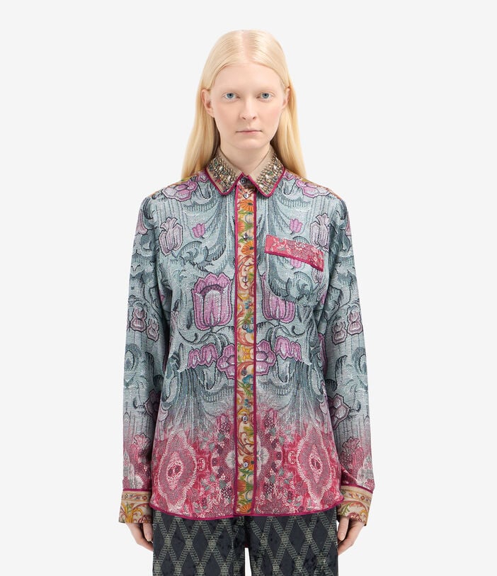 Pierre Louis Mascia ALOE Longsleeve Shirt Silk Pierre Louis Mascia ALOE Longsleeve Shirt Silk Multicolor ALOESCML10642SE516218101