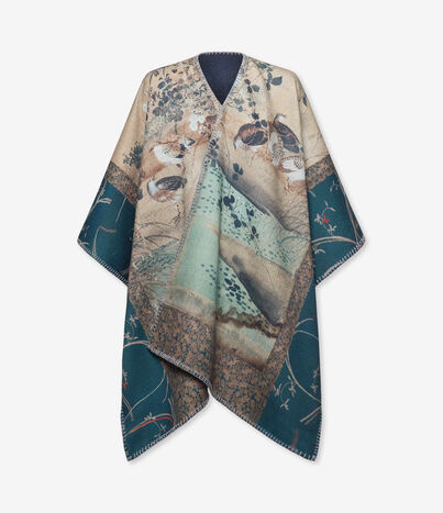 Pierre Louis Mascia PANCAKE Poncho Cape Wool ROSONE DI PIETRA PANCAKESPH006WO519023101