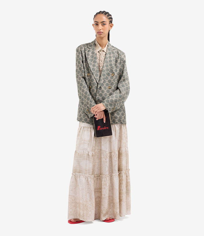 Pierre Louis Mascia FANCY Jacket Silk GRIGIO FUM&Eacute; FANCY2SGC12167SE518118101