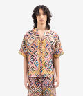 Pierre Louis Mascia ALOE Shortsleeve Shirt Silk MOSAICO ALOESCMC11927SE518126101