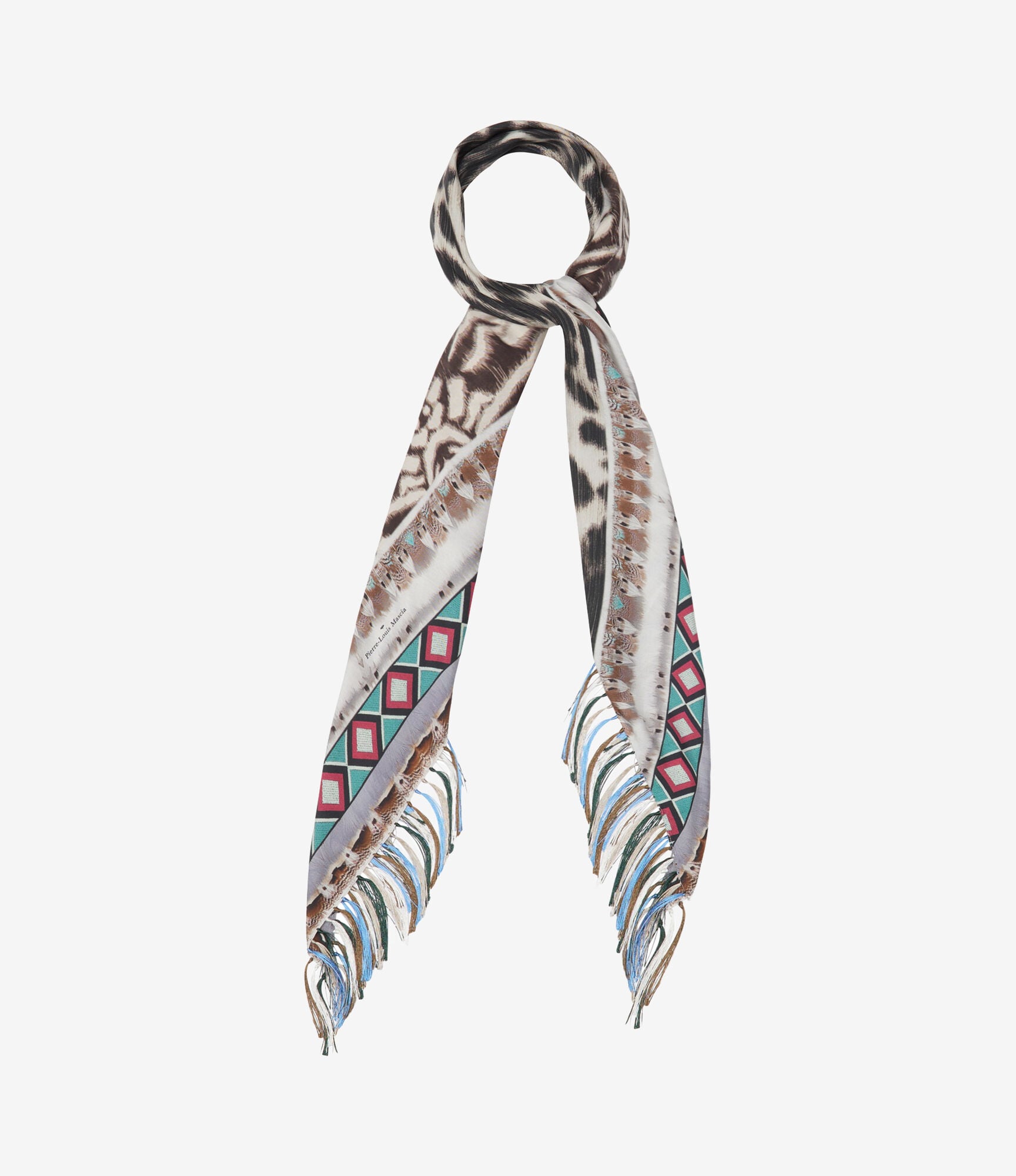 ALOEUW Scarf Silk 100x100 in TRAMA SELVATICA | Pierre-Louis Mascia®