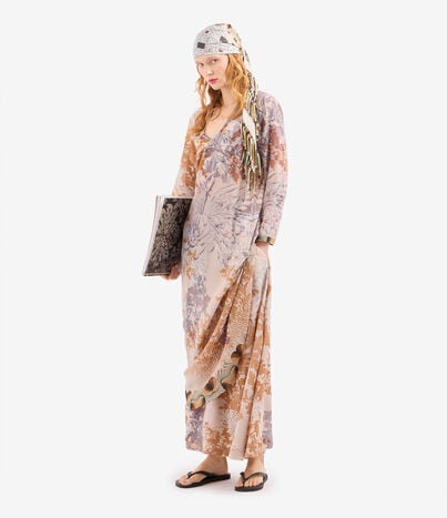 Pierre Louis Mascia BRULE Dress Silk LOTO BIANCO BRULESAB12822SE518268101