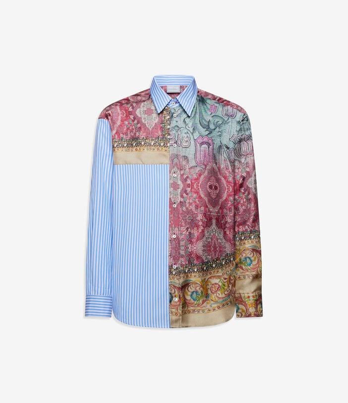 Pierre Louis Mascia ALOKAM Longsleeve Shirt Cotton Silk Pierre Louis Mascia ALOKAM Longsleeve Shirt Cotton Silk MIRAGGIO - AZZURRO ALOKAMCML11873CO516520101
