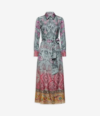 Pierre Louis Mascia ALOE Shirt Dress Silk Multicolor ALOESAB12448SE516284101