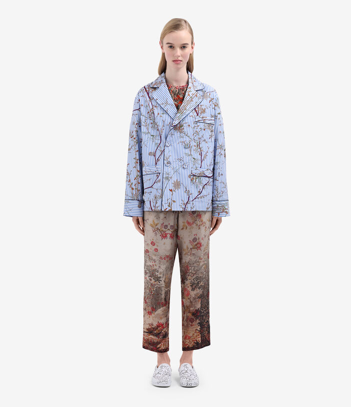 Pierre Louis Mascia ALOE Trousers Silk PARCHMENT ALOESPT10959SE514840101