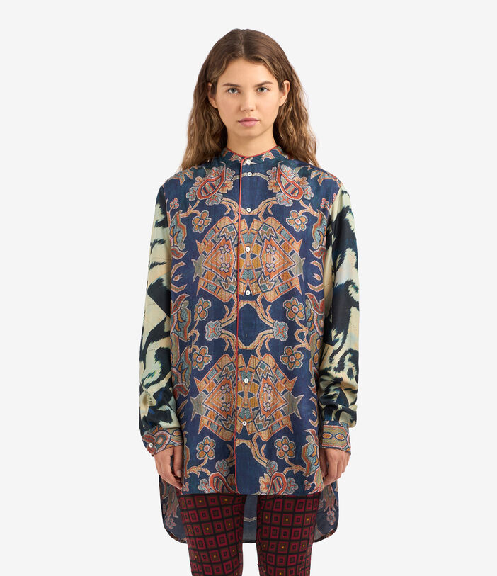 Pierre Louis Mascia ALOE Longsleeve Shirt Silk Multicolor ALOESCML11185SE513215101