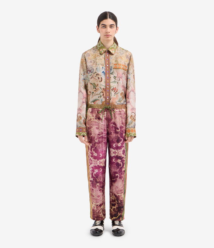 Pierre Louis Mascia ALOE Trousers Silk Pierre Louis Mascia ALOE Trousers Silk Multicolor ALOESPT10959SE516270101