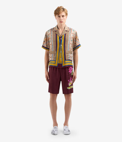 Pierre Louis Mascia ALOE Shortsleeve Shirt Silk Multicolor ALOESCMC11927SE514854101