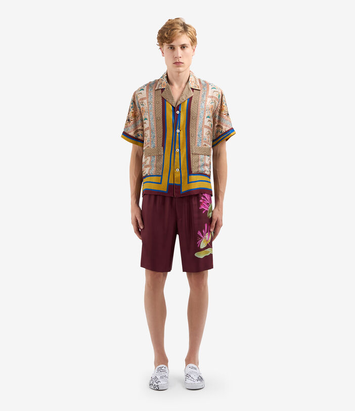 Pierre Louis Mascia ALOE Shortsleeve Shirt Silk MULTICOLOR ALOESCMC11927SE514854101