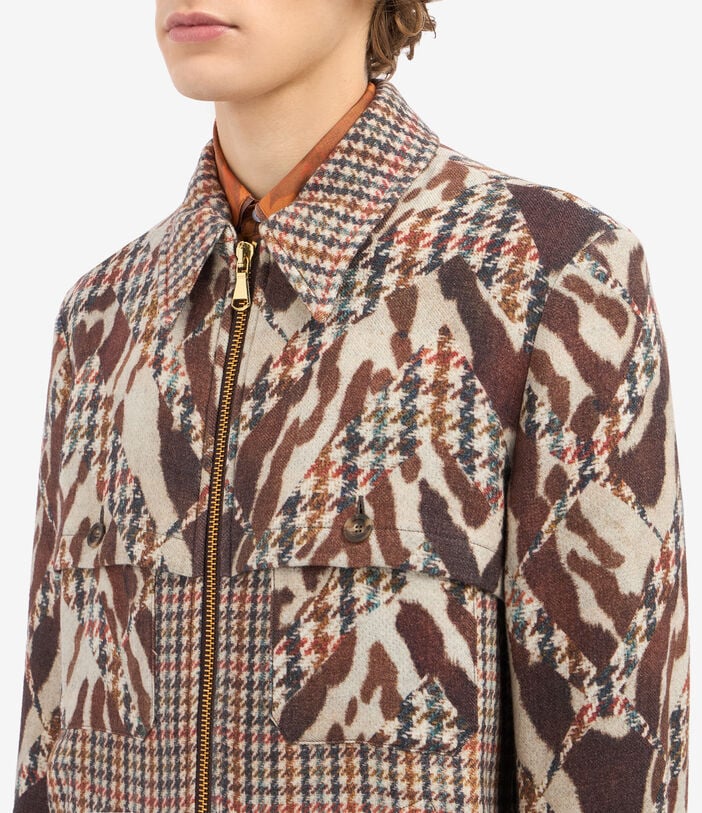 Pierre Louis Mascia CAKESC12 Jacket Wool Multicolor CAKESC12SGAGB12611WO516578101
