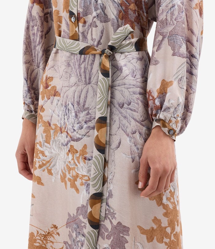 Pierre Louis Mascia ALOE Shirt Dress Silk LOTO BIANCO ALOESAB11524SE518006101