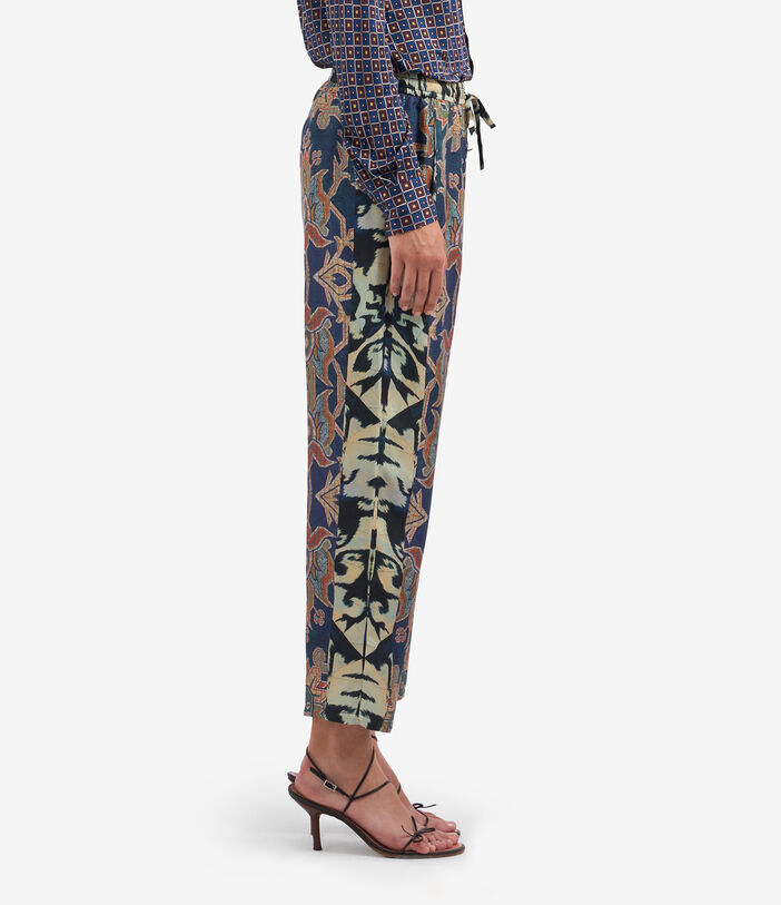 Pierre Louis Mascia ALOE Trousers Silk Multicolor ALOESPT10959SE513280101