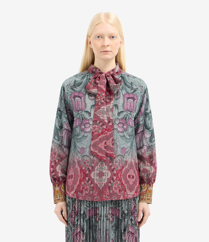 Pierre Louis Mascia TRAPEZIO Longsleeve Shirt Silk Pierre Louis Mascia TRAPEZIO Longsleeve Shirt Silk Multicolor TRAPEZIOSCML12361SE516352101