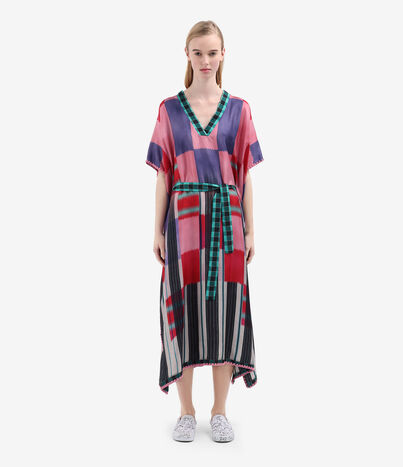 Pierre Louis Mascia ALOE Kaftan Coat Silk Multicolor ALOESKL12428SE515005101
