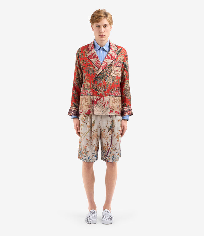 Pierre Louis Mascia ALOE Jacket Silk SPICE RED ALOESGC11351SE515548101