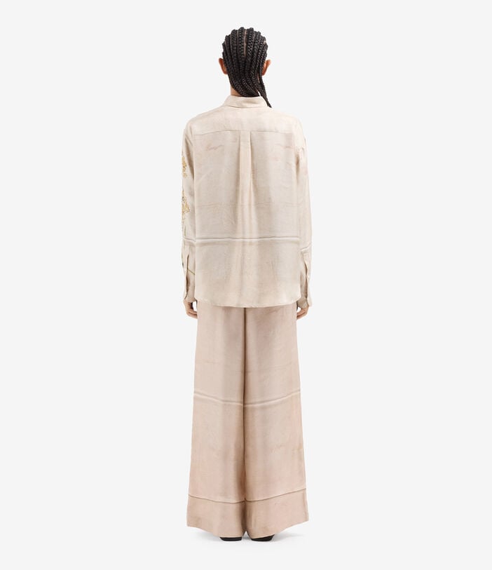 Pierre Louis Mascia ALOE Longsleeve Shirt Silk FIENO ALOESCML10643SE517721101