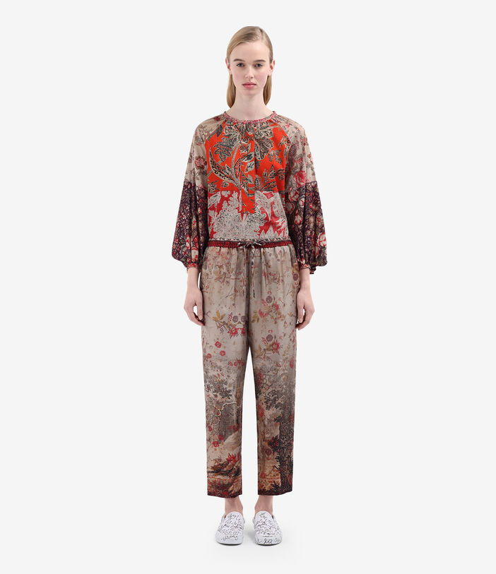 Pierre Louis Mascia ALOE Trousers Silk PARCHMENT ALOESPT10959SE514840101