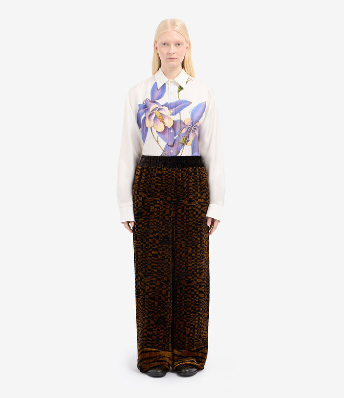 Pierre Louis Mascia KANADA Palazzo Trousers Viscose Silk Pierre Louis Mascia KANADA Palazzo Trousers Viscose Silk ROCOCO KANADAPT12599VI516595101